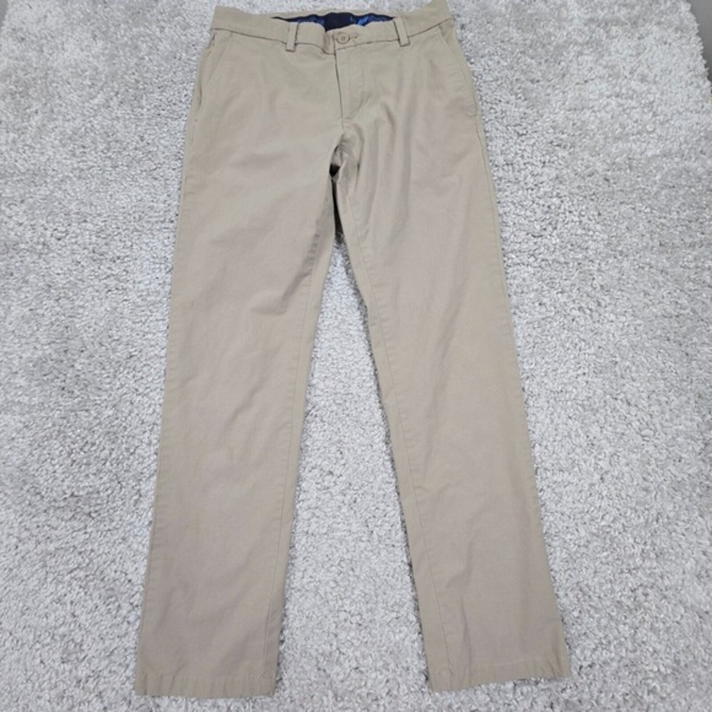Vineyard Vines On-The-Go Pant Mens 30x30 Beige Performance Stretch Chino